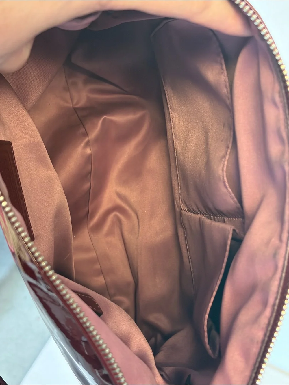 Coach Burgundy Patent Leather Shoulder Bag Y2K SoHo